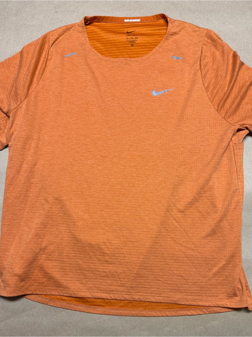 Nike DriFit Running Orange workout Shirt XXL Rare!